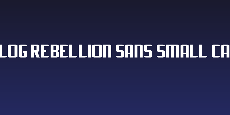 J-LOG Rebellion Sans Small Caps Social Header