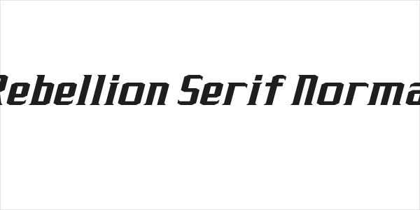 J-LOG Rebellion Serif Normal Italic Logo