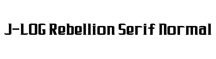 J-LOG Rebellion Serif Normal Font