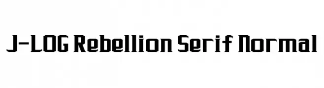 J-LOG Rebellion Serif Normal  Frei Schriftart Herunterladen