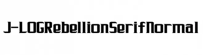 J-LOG Rebellion Serif Normal  لخطوط تنزيل
