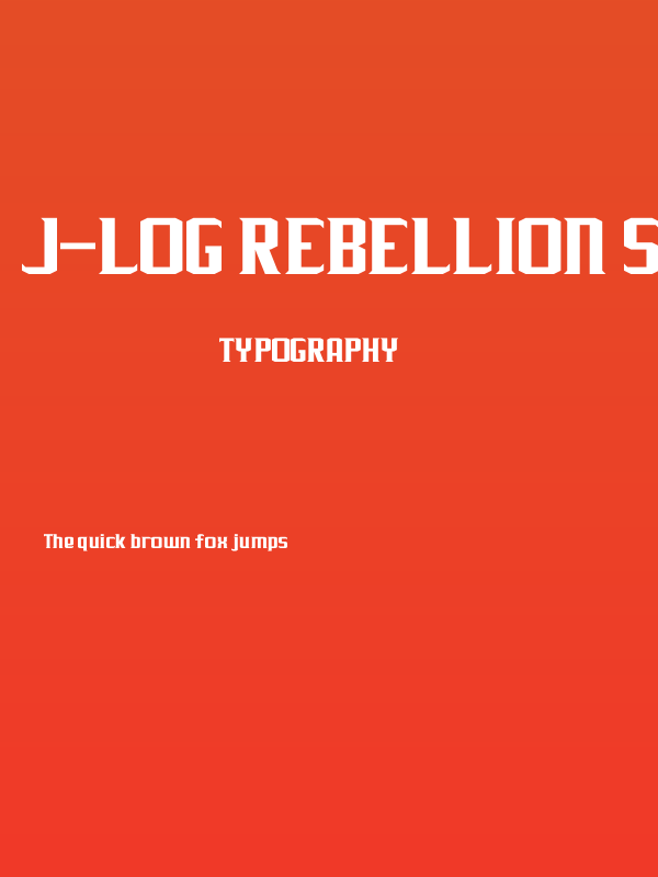 J-LOG Rebellion Serif Normal Poster