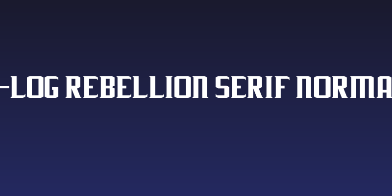 J-LOG Rebellion Serif Normal Social Header