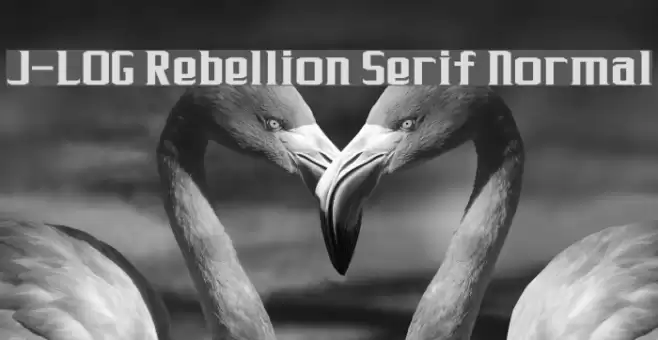 J-LOG Rebellion Serif Normal フォント examples
