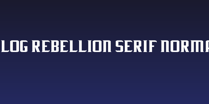J-LOG Rebellion Serif Normal Social Header