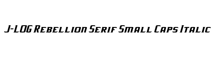 J-LOG Rebellion Serif Small Caps Italic Font