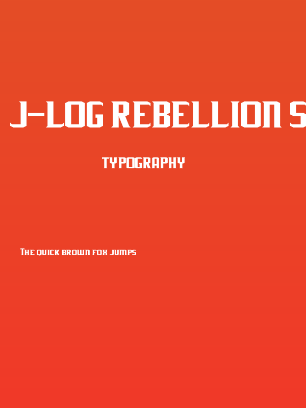 J-LOG Rebellion Serif Small Caps Poster