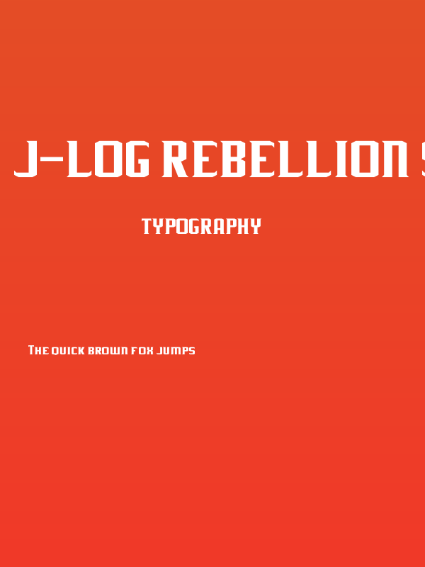 J-LOG Rebellion Serif Small Caps Poster