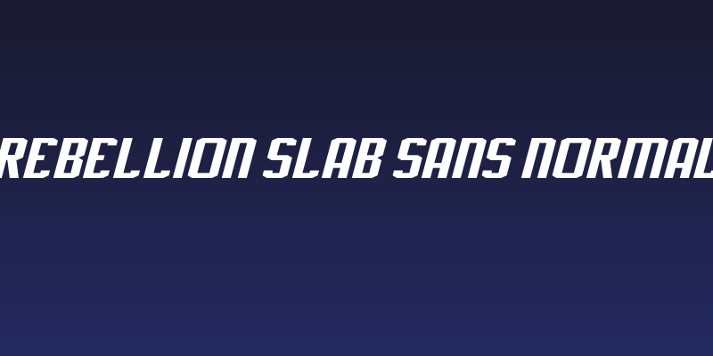 J-LOG Rebellion Slab Sans Normal Italic Social Header