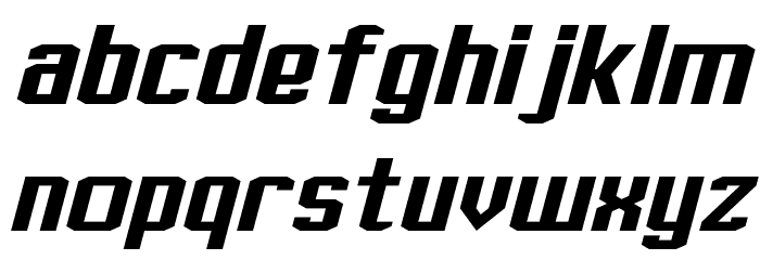 J-LOG Rebellion Slab Sans Normal Italic Font LOWERCASE