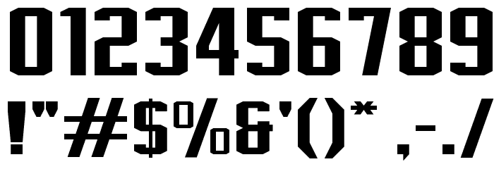 J-LOG Rebellion Slab Sans Normal Font OTHER CHARS
