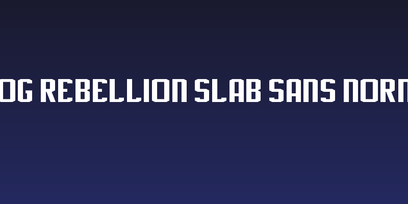 J-LOG Rebellion Slab Sans Normal Social Header
