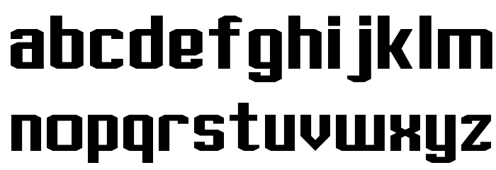 J-LOG Rebellion Slab Sans Normal Font LOWERCASE