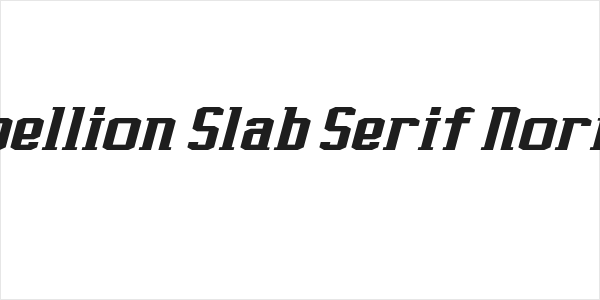 J-LOG Rebellion Slab Serif Normal Italic Logo