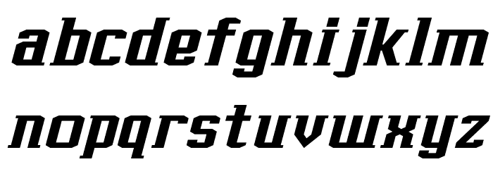J-LOG Rebellion Slab Serif Normal Italic Font LOWERCASE