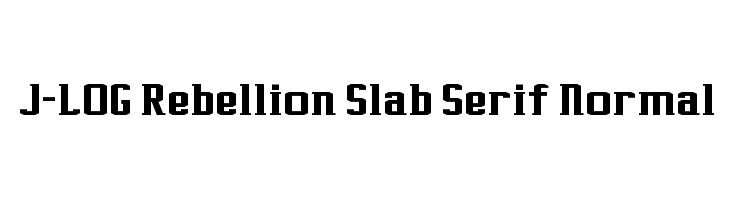 J-LOG Rebellion Slab Serif Normal Font