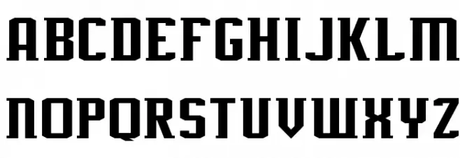J-LOG Rebellion Slab Serif Normal फ़ॉन्ट अपरकेस