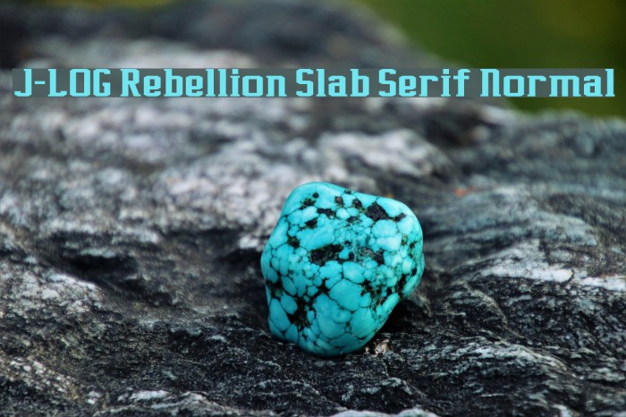 J-LOG Rebellion Slab Serif Normal フォント examples