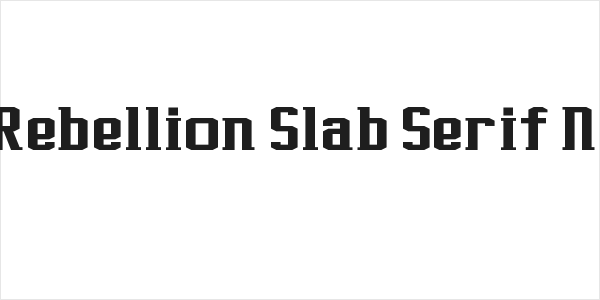 J-LOG Rebellion Slab Serif Normal Logo