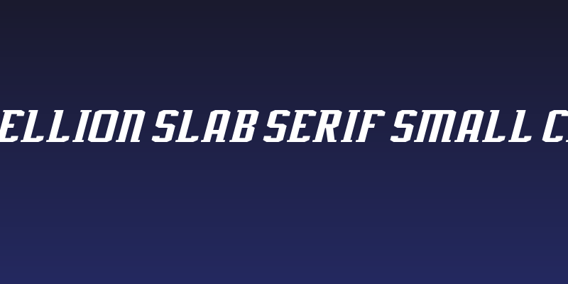 J-LOG Rebellion Slab Serif Small Caps Italic Social Header