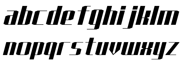 J-LOG Starkwood Sans Normal Italic Font LOWERCASE