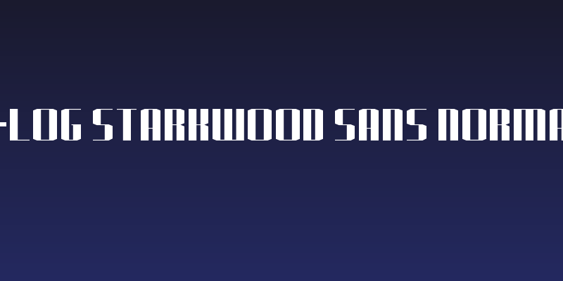 J-LOG Starkwood Sans Normal Social Header