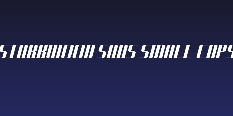 J-LOG Starkwood Sans Small Caps Italic Social Header