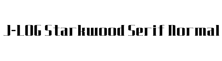J-LOG Starkwood Serif Normal Font