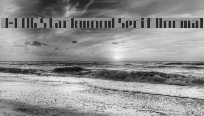 J-LOG Starkwood Serif Normal Шрифта examples