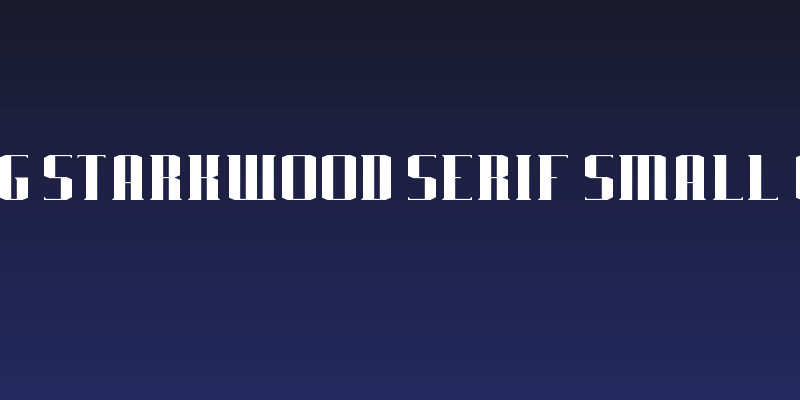 J-LOG Starkwood Serif Small Caps Social Header