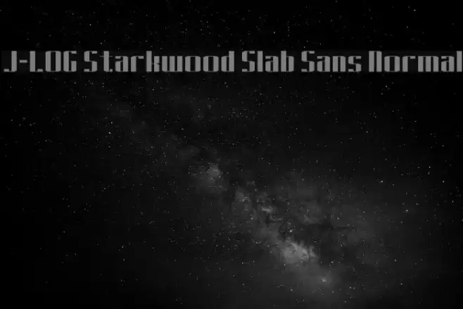 J-LOG Starkwood Slab Sans Normal フォント examples