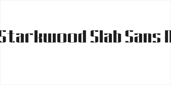 J-LOG Starkwood Slab Sans Normal Logo