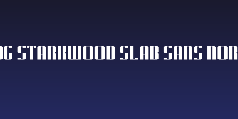 J-LOG Starkwood Slab Sans Normal Social Header