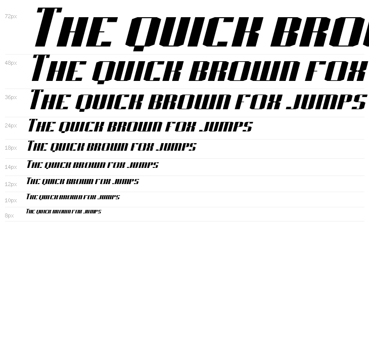 J-LOG Starkwood Slab Sans Small Caps Italic Waterfall