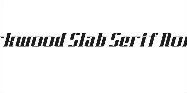 J-LOG Starkwood Slab Serif Normal Italic Logo