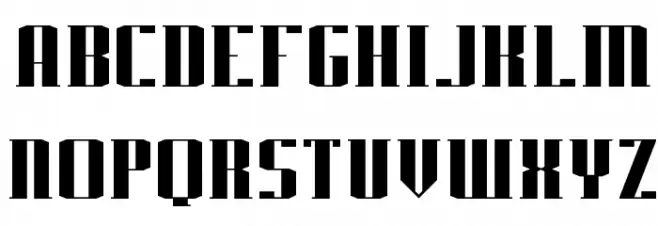 J-LOG Starkwood Slab Serif Normal Fonte MAIÚSCULAS