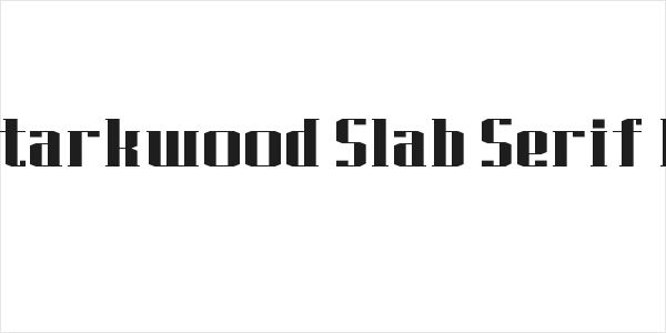 J-LOG Starkwood Slab Serif Normal Logo