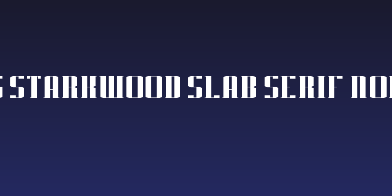 J-LOG Starkwood Slab Serif Normal Social Header