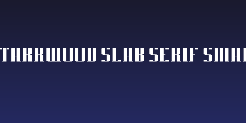 J-LOG Starkwood Slab Serif Small Caps Social Header