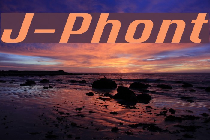 J-Phont Font examples