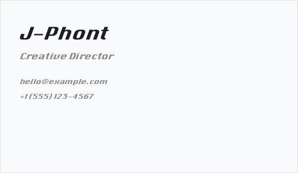 J-Phont Business Card