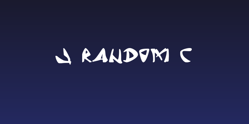 J Random C Social Header