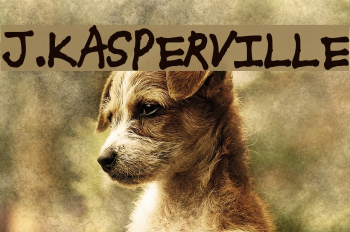 J.Kasperville Font examples