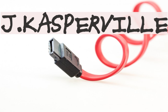 J.Kasperville Font examples