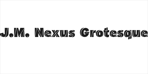 J.M. Nexus Grotesque Logo
