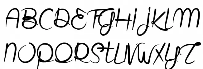 J'aime bien le Dimanche ! Font UPPERCASE