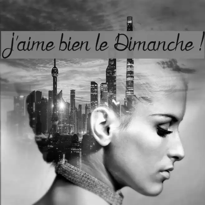 J'aime bien le Dimanche ! Font examples