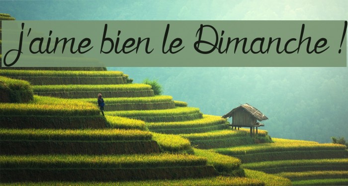 J'aime bien le Dimanche ! Example 2