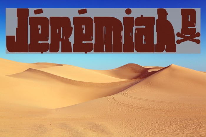 Jérémiah* Example 3