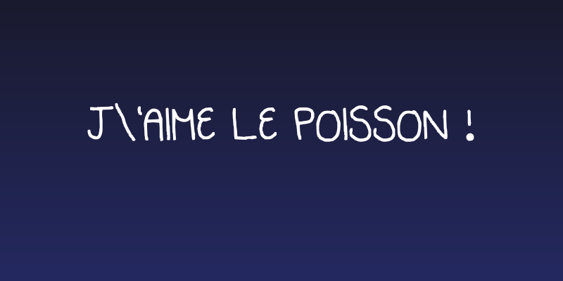 j'aime le poisson ! Social Header